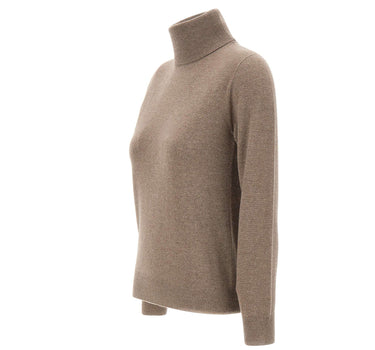 KANGRA Dolcevita in lana e cashmere BROWN Donna 