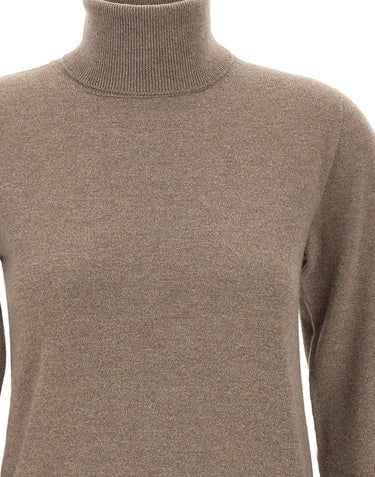 KANGRA Dolcevita in lana e cashmere BROWN Donna 