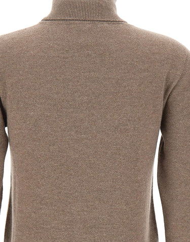 KANGRA Dolcevita in lana e cashmere BROWN Donna 