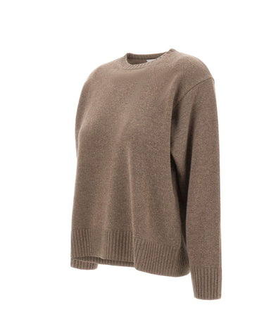 KANGRA Maglia in lana e cashmere BROWN Donna 