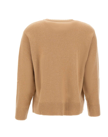 KANGRA Maglia in lana e cashmere BROWN Donna 