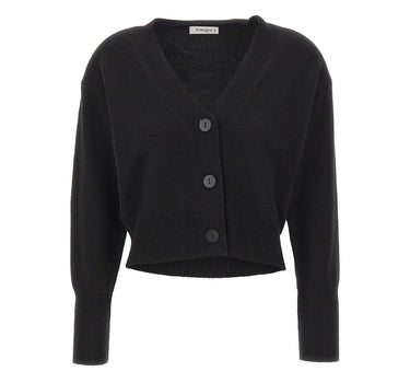 KANGRA Cardigan in lana e cashmere BLACK Donna 