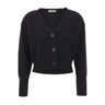 KANGRA Cardigan in lana e cashmere BLACK Donna 