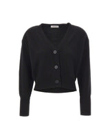 KANGRA Cardigan in lana e cashmere BLACK Donna 