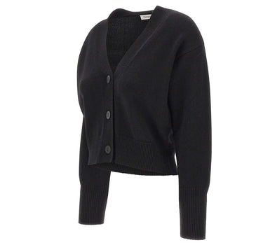 KANGRA Cardigan in lana e cashmere BLACK Donna 