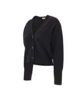 KANGRA Cardigan in lana e cashmere BLACK Donna 