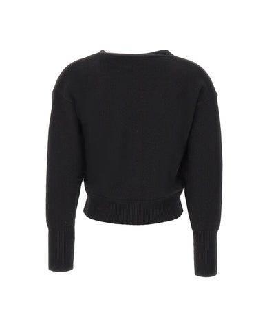 KANGRA Cardigan in lana e cashmere BLACK Donna 