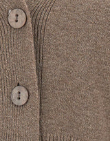 KANGRA Cardigan in lana e cashmere BROWN Donna 