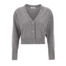 KANGRA Cardigan in lana e cashmere GREY Donna 