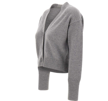 KANGRA Cardigan in lana e cashmere GREY Donna 