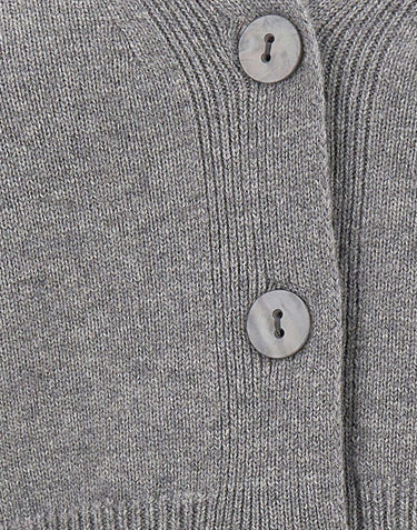 KANGRA Cardigan in lana e cashmere GREY Donna 