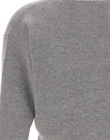 KANGRA Cardigan in lana e cashmere GREY Donna 