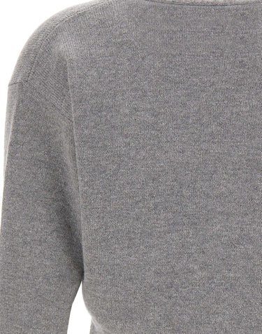 KANGRA Cardigan in lana e cashmere GREY Donna 