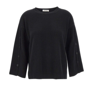 KANGRA Maglia in lana vergine BLACK Donna 