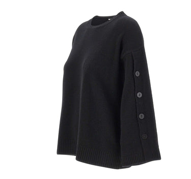 KANGRA Maglia in lana vergine BLACK Donna 