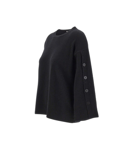 KANGRA Maglia in lana vergine BLACK Donna 