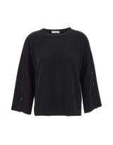 KANGRA Maglia in lana vergine BLACK Donna 