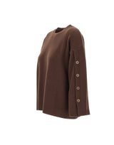 KANGRA Maglia in lana vergine BROWN Donna 