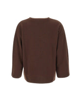 KANGRA Maglia in lana vergine BROWN Donna 