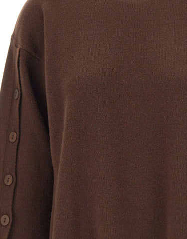 KANGRA Maglia in lana vergine BROWN Donna 