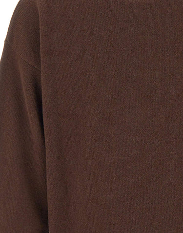 KANGRA Maglia in lana vergine BROWN Donna 