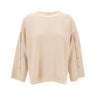 KANGRA Maglia in lana vergine BEIGE Donna 