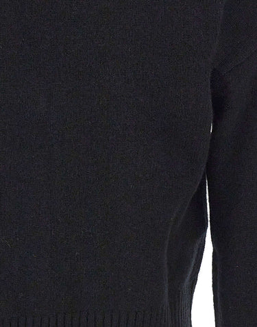 KANGRA Cardigan in lana vergine con strass BLACK Donna 