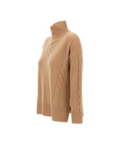 KANGRA Maglia in lana a collo alto BROWN Donna 