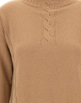 KANGRA Maglia in lana a collo alto BROWN Donna 