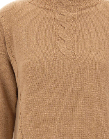 KANGRA Maglia in lana a collo alto BROWN Donna 