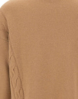 KANGRA Maglia in lana a collo alto BROWN Donna 