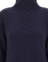 KANGRA Maglia in lana a collo alto BLUE Donna 