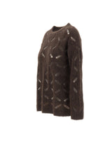 KANGRA Maglia in misto alpaca BROWN Donna 