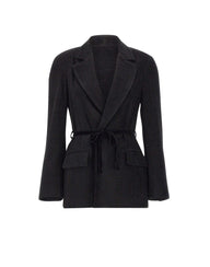 KAOS Blazer in tessuto effetto scamosciato BLACK Donna 
