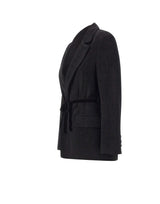 KAOS Blazer in tessuto effetto scamosciato BLACK Donna 