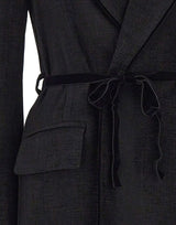 KAOS Blazer in tessuto effetto scamosciato BLACK Donna 