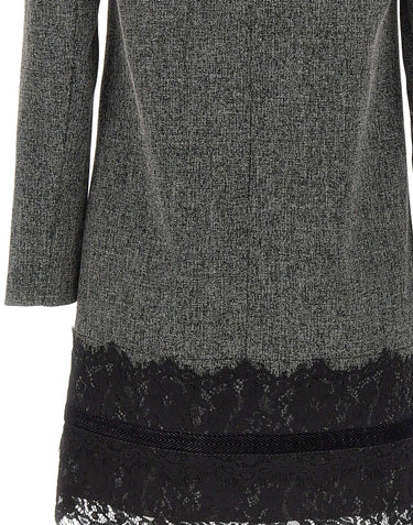 KAOS Abito con pizzo GREY Donna 