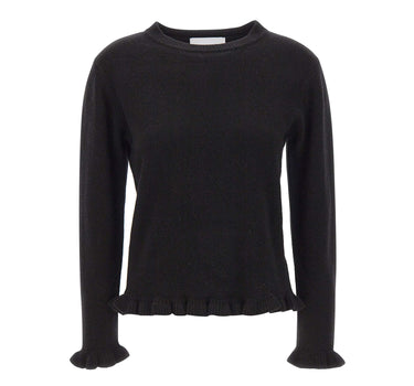 KAOS Maglia in lana con ruches BLACK Donna 
