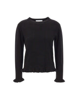 KAOS Maglia in lana con ruches BLACK Donna 