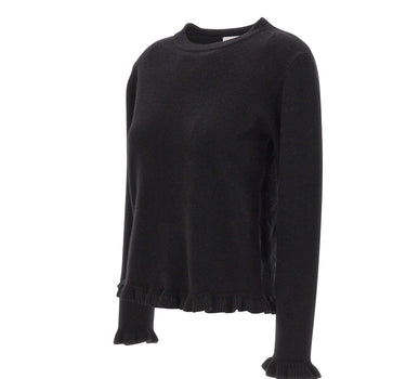 KAOS Maglia in lana con ruches BLACK Donna 