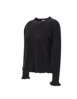 KAOS Maglia in lana con ruches BLACK Donna 