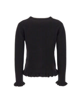KAOS Maglia in lana con ruches BLACK Donna 