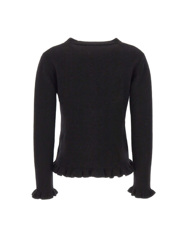 KAOS Maglia in lana con ruches BLACK Donna 