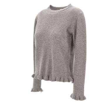 KAOS Maglia in lana con ruches GREY Donna 