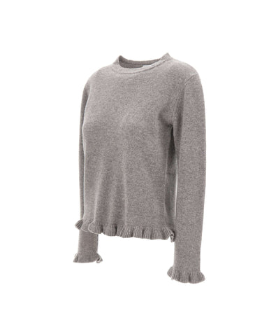 KAOS Maglia in lana con ruches GREY Donna 