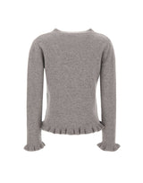KAOS Maglia in lana con ruches GREY Donna 