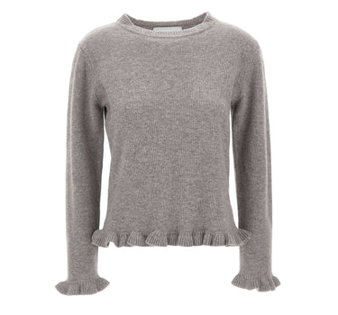KAOS Maglia in lana con ruches GREY Donna 