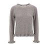 KAOS Maglia in lana con ruches GREY Donna 