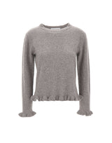 KAOS Maglia in lana con ruches GREY Donna 