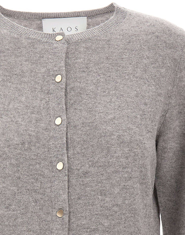 KAOS Cardigan in lana GREY Donna 